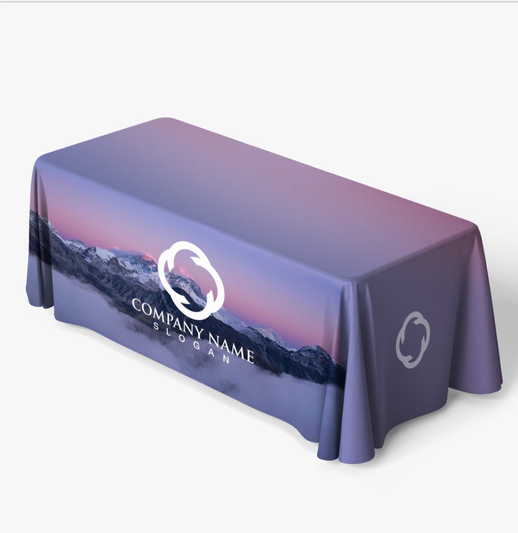 Custom Branded Table Covers - BIBE MEDIA GROUP
