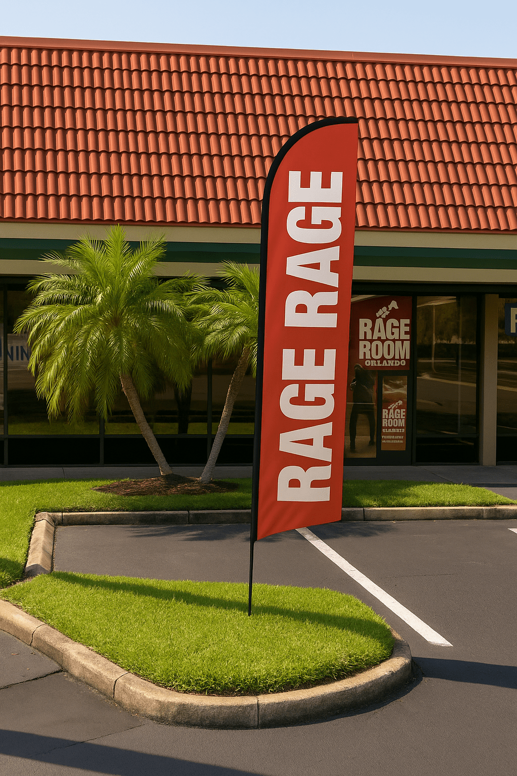 Feather Angled Flags - BIBE MEDIA GROUP