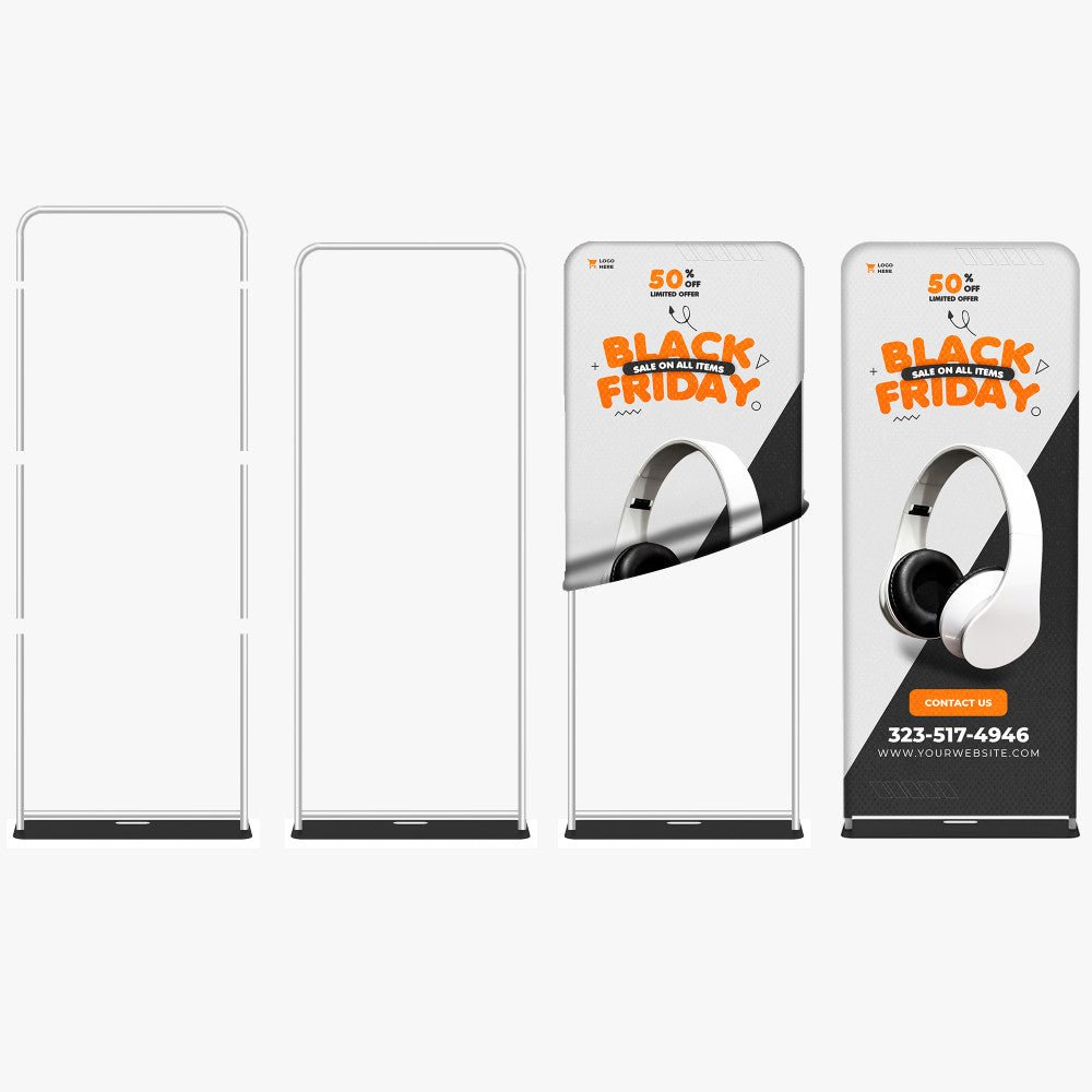 Tension Fabric Banner Stand - BIBE MEDIA GROUP